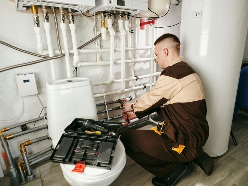 Plumbing Technician working on pipes | Residential Plumbing Services | Expert Home Plumbing Care